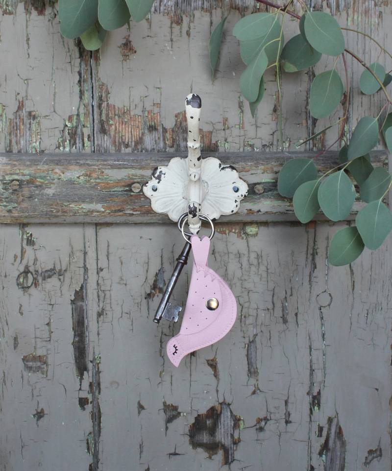 Schlüsselanhänger/Kleine Geldbörse Leder Vogel von SchuhbiduShop