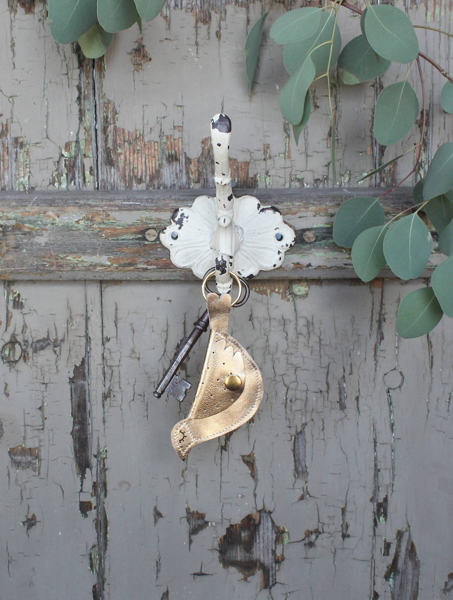 Schlüsselanhänger/Kleine Geldbörse Leder Vogel von SchuhbiduShop