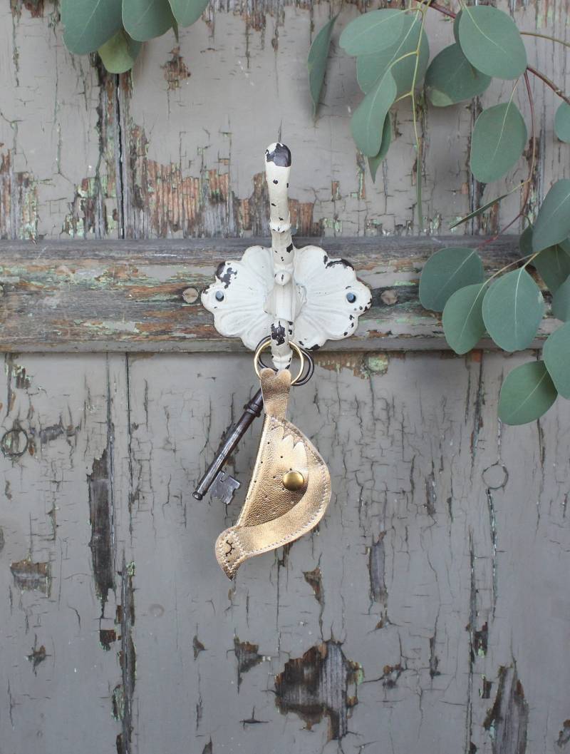 Schlüsselanhänger/Kleine Geldbörse Leder Vogel von SchuhbiduShop