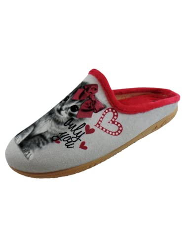 Schuhkönig ALBEROLA Hausschuh/Pantoffel Katze A4844 (eu_footwear_size_system, toddler, women, numeric, medium, numeric_31) von Schuhkönig