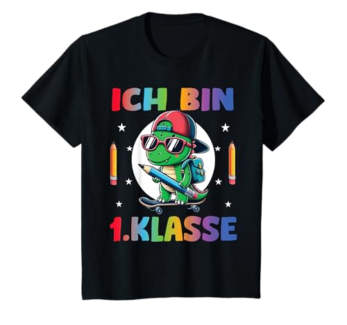 Einschulung 2025 "Ich Bin 1. Klasse Dinosaurier T-Rex Jungs T-Shirt Einschulung 2025 "Ich Bin 1. Klasse Dinosaurier T-Rex Jungs T-Shirt von Schulanfang Einschulungsgeschenke Jungen Mädchen
