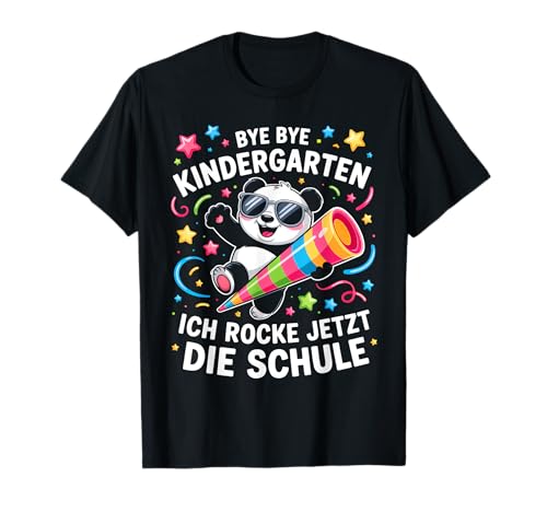 Schulanfang Spruch Panda Einschulung Schulkind 2025 Kinder T-Shirt Schulanfang Spruch Panda Einschulung Schulkind 2025 Kinder T-Shirt von Schulanfang SpruchPanda