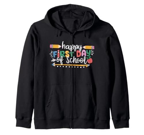 Schulanfang Tshirt Kinder Schüler Schule Lehrer Teacher Kapuzenjacke von Schulanfang Tshirt Herren Damen Schule Schüler