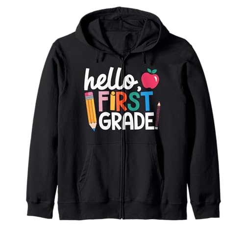 Schulanfang Tshirt Kinder Schüler Schule Lehrer Teacher Kapuzenjacke von Schulanfang Tshirt Herren Damen Schule Schüler