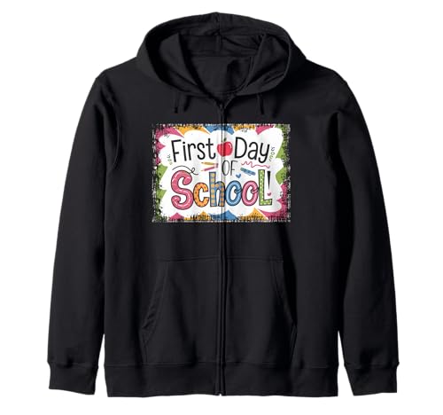 Schulanfang Tshirt Kinder Schüler Schule Lehrer Teacher Kapuzenjacke von Schulanfang Tshirt Herren Damen Schule Schüler