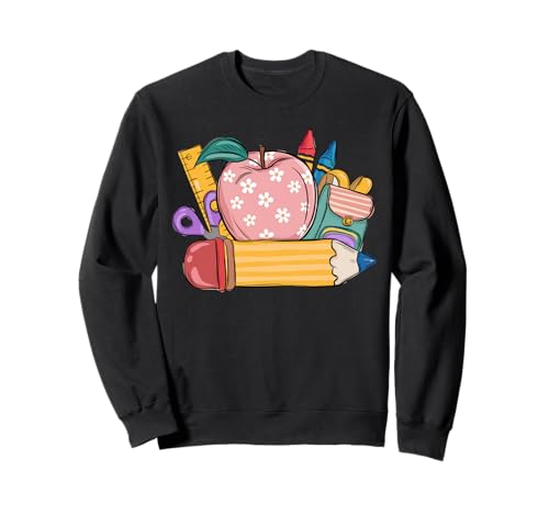 Schulanfang Tshirt Kinder Schüler Schule Lehrer Teacher Sweatshirt von Schulanfang Tshirt Herren Damen Schule Schüler