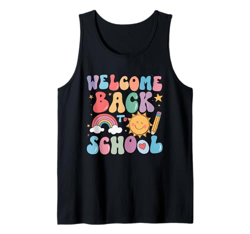 Schulanfang Tshirt Kinder Schüler Schule Lehrer Teacher Tank Top von Schulanfang Tshirt Herren Damen Schule Schüler