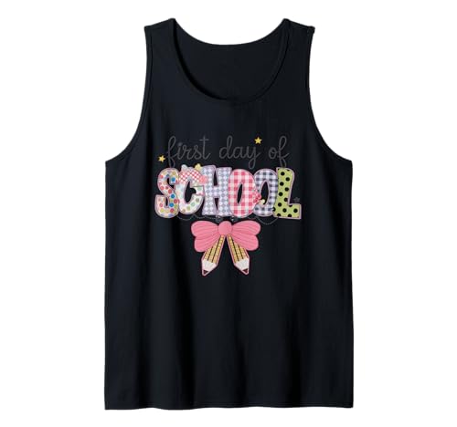 Schulanfang Tshirt Kinder Schüler Schule Lehrer Teacher Tank Top von Schulanfang Tshirt Herren Damen Schule Schüler