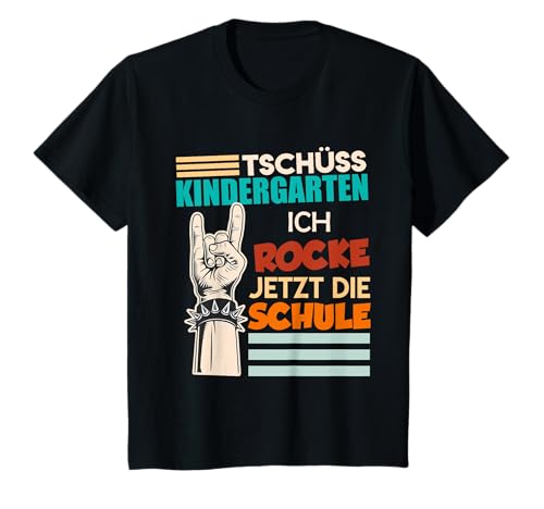 Einschulung 2025 Spruch Schule rocken Jungen Schulanfänger T-Shirt von Schulkind 2025 Einschulung Geschenk T-Shirts
