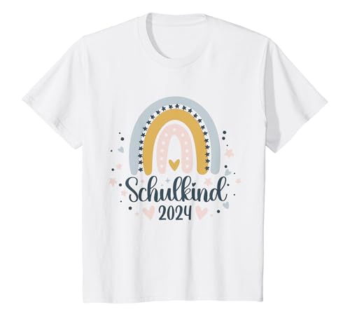 Kinder Schulkind 2024 Mädchen Schule Schultüte Einschulung T-Shirt von Schulkind 2024 Jungen Mädchen Schule Einschulung