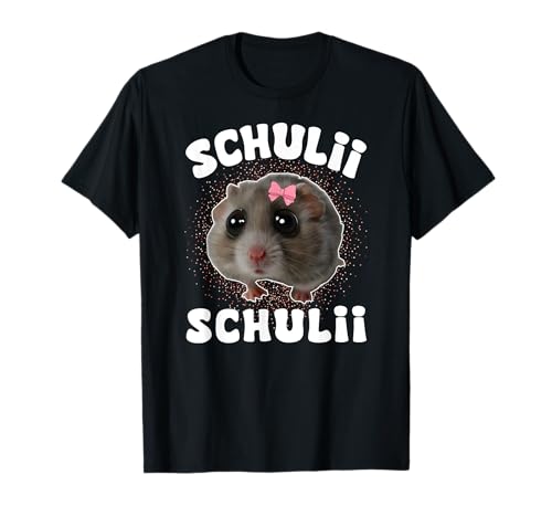 Einschulung 2025 Mädchen Sad Hamster Meme Lehrer Schulkind T-Shirt von Schulkind 2025 Mädchen Erstklässler 1. Klasse