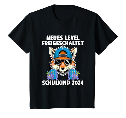 Kinder Neues Level Freigeschaltet Schulkind 2024 Einschulung Fuchs T-Shirt Kinder Neues Level Freigeschaltet Schulkind 2024 Einschulung Fuchs T-Shirt von Schulkind 2024 Neues Level Freigeschaltet