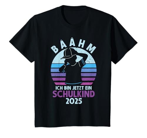 Kinder Bäähm Ich Bin Jetzt Ein Schulkind 2025 Einschulung Cool Look T-Shirt von Schulkind 2025 Bäähm Einschulung Geschenk Cool