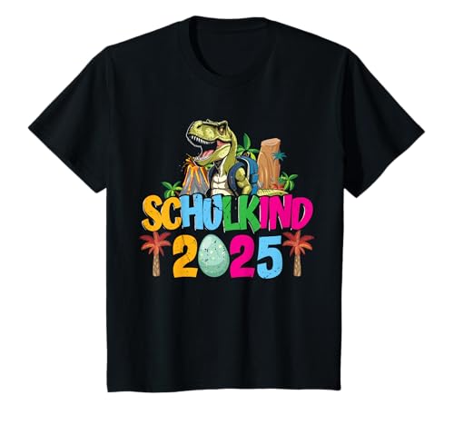 Kinder Schulkind 2025 Dino T-Rex Cool Einschulung Erste Klasse T-Shirt Kinder Schulkind 2025 Dino T-Rex Cool Einschulung Erste Klasse T-Shirt von Schulkind 2025 Dino T-Rex Cool Einschulung