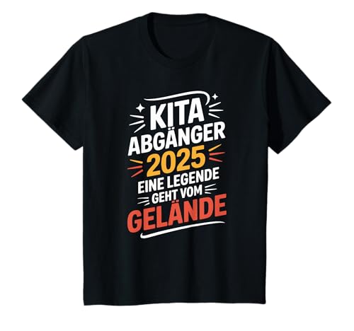 Kinder Kita Abgänger 2025 Legendäre Erinnerung T-Shirt von Schulkind 2025 Kita