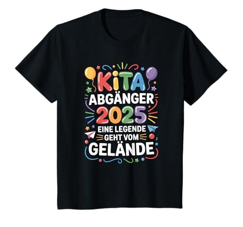 Kinder Kita Abgänger 2025 Legende Kindergarten Abschied T-Shirt von Schulkind 2025 Kita