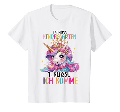 Einschulung 2025 Mädchen Meerjungfrau tschüss Kindergarten T-Shirt Einschulung 2025 Mädchen Meerjungfrau tschüss Kindergarten T-Shirt von Schulkind 2025 Mädchen Einschulung 2025 Mädchen