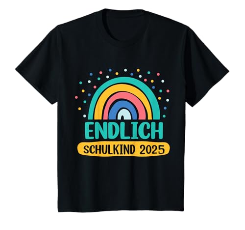 Kinder Schulkind 2025 Regenbogen Mädchen Einschulung Süß T-Shirt Kinder Schulkind 2025 Regenbogen Mädchen Einschulung Süß T-Shirt von Schulkind 2025 Regenbogen Mädchen Einschulung Süß