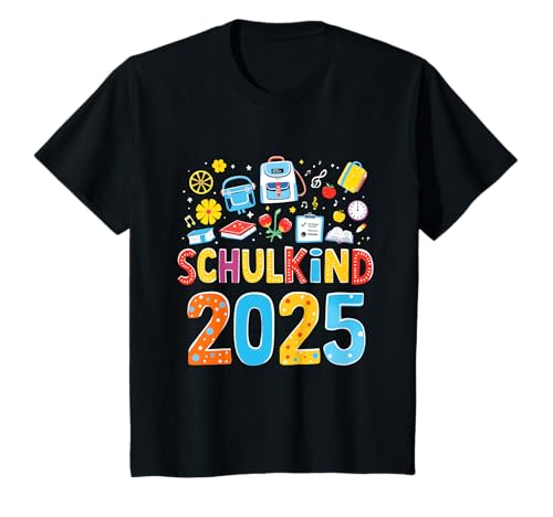 Kinder Schulkind 2025 Einschulung 2025 1.Klasse T-Shirt von Schulkind 2025 Schuljunge 2025 Schulmädchen 2025
