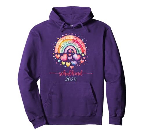 Schulkind 2025 Mädchen Deko Regenbogen Einschulung 2025 Pullover Hoodie Schulkind 2025 Mädchen Deko Regenbogen Einschulung 2025 Pullover Hoodie von Schulkind Crew