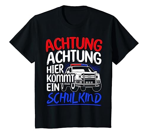 Kinder Schulkind Erste Klasse Einschulung Schule Polizei Schulstart T-Shirt von Schulkind Einschulung Designs & Geschenkideen