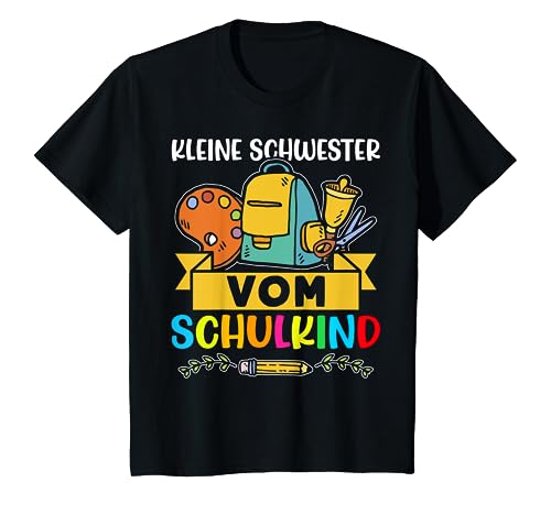 Kinder Kleine Schwester vom Schulkind 1. Klasse Einschulung T-Shirt Kinder Kleine Schwester vom Schulkind 1. Klasse Einschulung T-Shirt von Schulkind Einschulung Familien Gruppenshirt