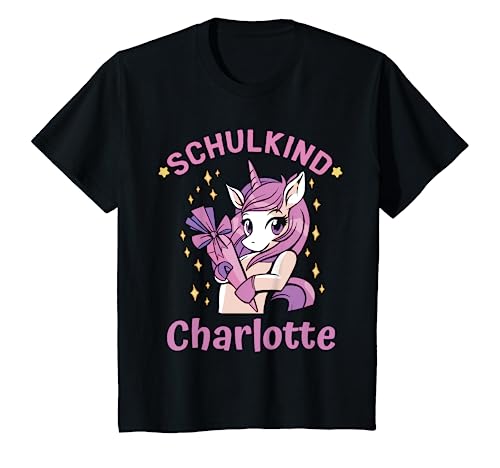 Kinder Schulkind Charlotte Einschulung Mädchen T-Shirt von Schulkind Einschulung & Schulanfang