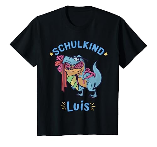 Kinder Schulkind Luis Einschulung Junge T-Shirt von Schulkind Einschulung & Schulanfang