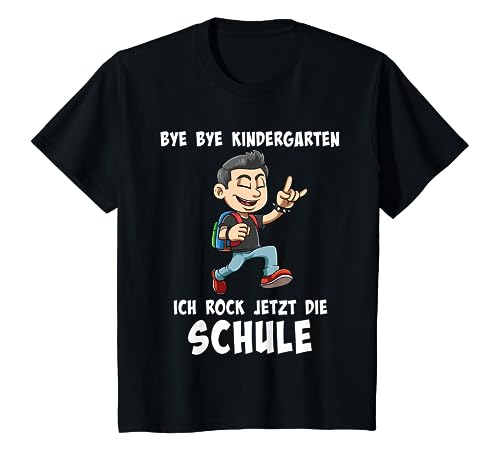 Kinder Heavy Metal Einschulung Junge Schulanfang Schultüte T-Shirt von Schulkind Geschenk & T-Shirt Co.