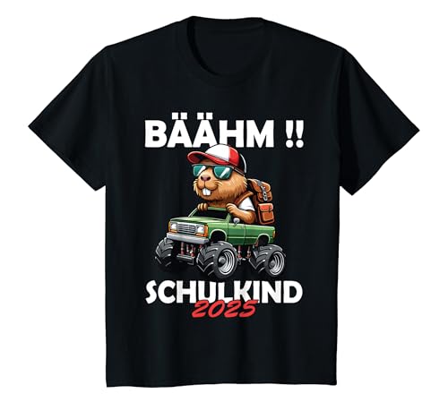 Kinder Bääm Schulkind 2025 Junge Capybara Schule Einschulung 2025 T-Shirt Kinder Bääm Schulkind 2025 Junge Capybara Schule Einschulung 2025 T-Shirt von Schulkind junge Erstklässler Kindergarten Abschied