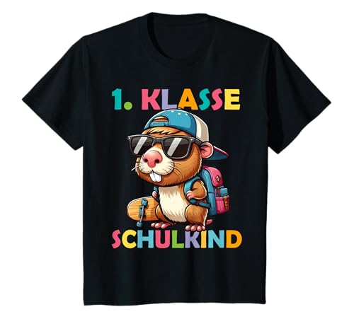 Kinder Schulkind 2025 1. Klasse Junge Capybara Schule Einschulung T-Shirt Kinder Schulkind 2025 1. Klasse Junge Capybara Schule Einschulung T-Shirt von Schulkind junge Erstklässler Kindergarten Abschied