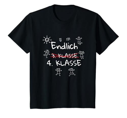 Kinder 4.Klasse Schulkind Erster Schultag Schulanfang Vierte Klasse T-Shirt von Schulkind und Einschulung Kinderoutfits