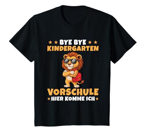 Kinder Vorschule Ich komme Löwe Vorschulkind T-Shirt von Schulstart 1. Klasse Einschulung Junge Designs