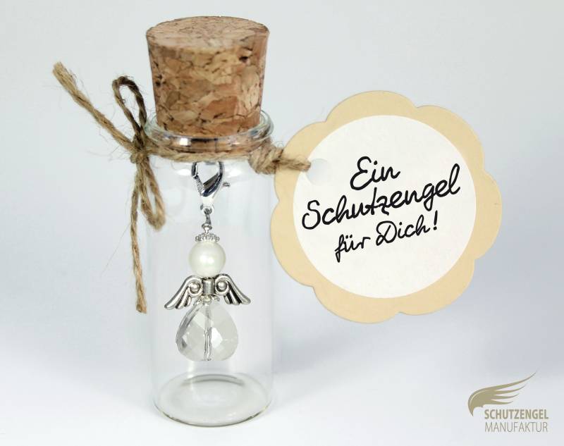 Schutzengel Anhänger Kettenanhänger Schlüsselanhänger Im Glas Mit Oder Ohne Edelstahl Halskette von SchutzengelGeschenke