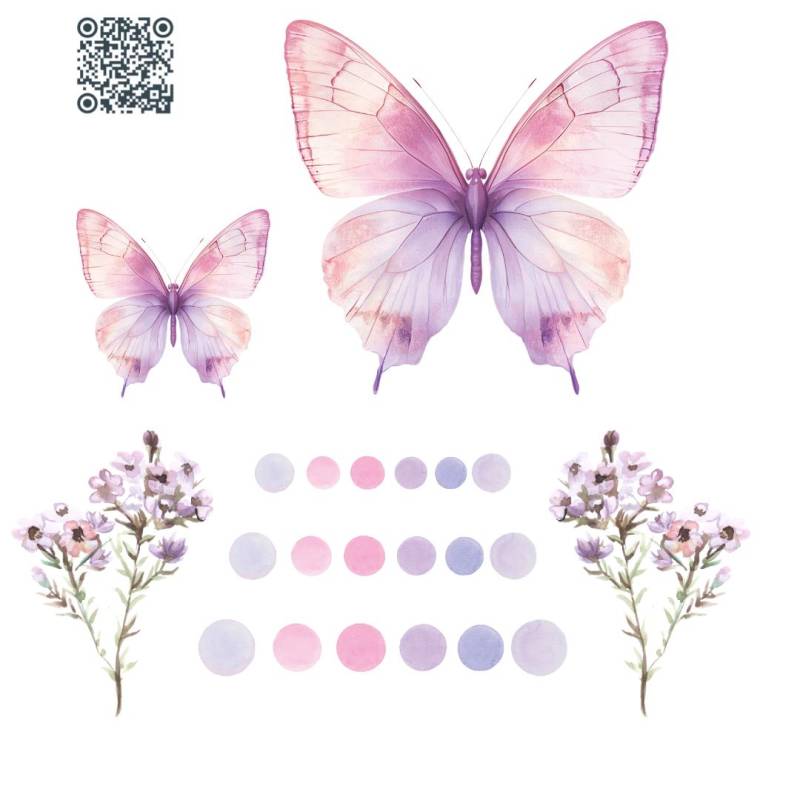 Bügelbild Schmetterling Bügelbild Schmetterling von Schwaaba