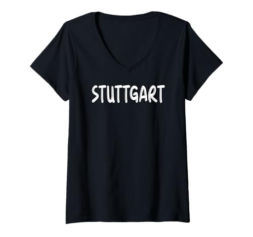 Damen Stuttgart T-Shirt Stuggi 0711 Schwabenland Männer Frauen T-Shirt mit V-Ausschnitt Damen Stuttgart T-Shirt Stuggi 0711 Schwabenland Männer Frauen T-Shirt mit V-Ausschnitt von Schwaben & Stuttgarter Outfit Bekleidung