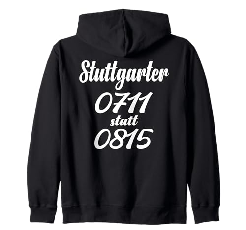 Stuttgart T-Shirt Stuggi 0711 Schwabenland Männer Frauen Kapuzenjacke von Schwaben & Stuttgarter Outfit Bekleidung