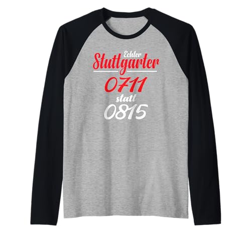 Stuttgart T-Shirt Stuggi 0711 Schwabenland Männer Frauen Raglan Stuttgart T-Shirt Stuggi 0711 Schwabenland Männer Frauen Raglan von Schwaben & Stuttgarter Outfit Bekleidung