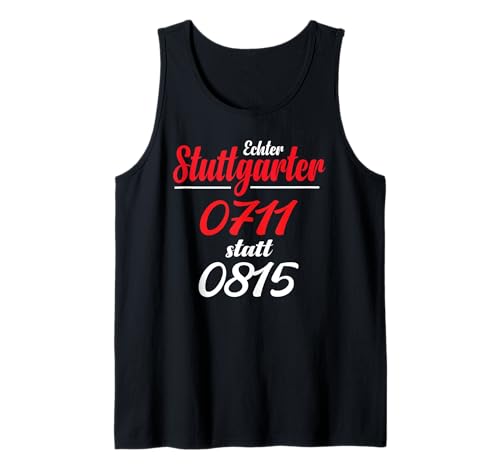 Stuttgart T-Shirt Stuggi 0711 Schwabenland Männer Frauen Tank Top von Schwaben & Stuttgarter Outfit Bekleidung