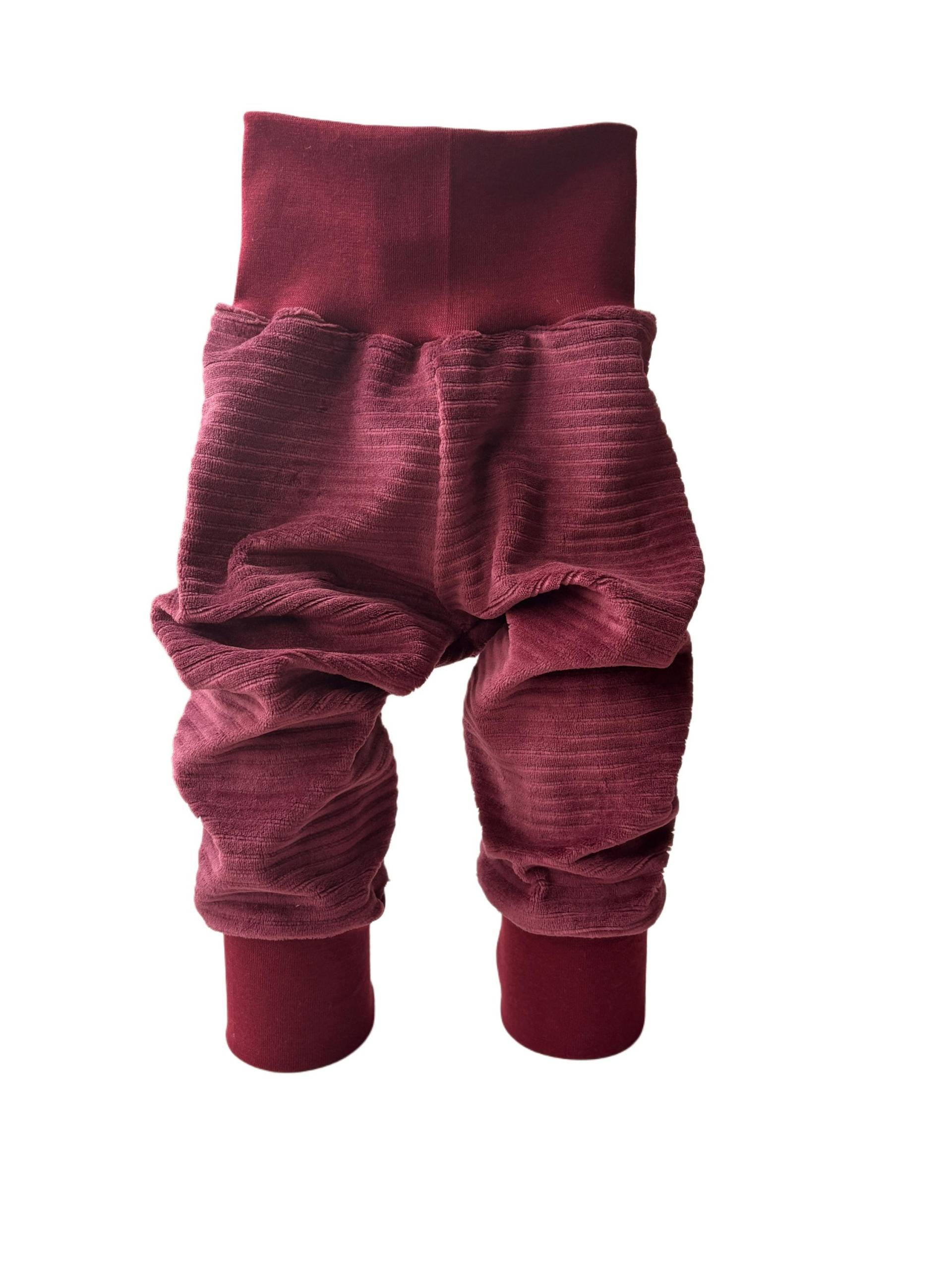 Pumphose Baby Kind Breitcord Bordeaux/Gr. 56 - 128 von Schwabenkids