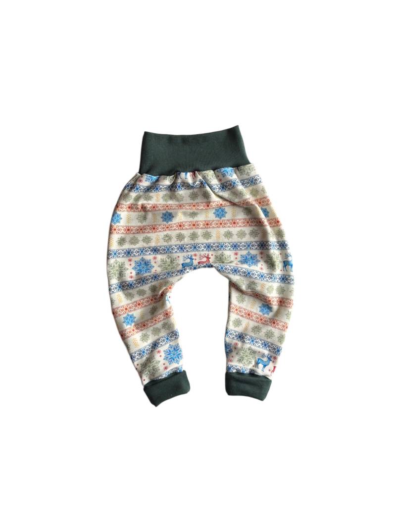 Pumphose Babyhose Hose Baby Kind/Weihnachtsmuster Gr. 44 - 110 von Schwabenkids