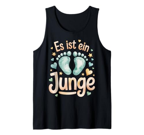 Damen Schwanger Werdende Mama Es Wird EIN Junge Babyfüße Tank Top von Schwanger Baby Geschlecht Junge Mädchen Mama Mami