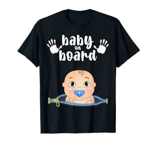 Baby On Board Niedliches Design für schwangere Mütter Babybauch T-Shirt von Schwangerschaft Babynachwuchs Babyparty Eltern