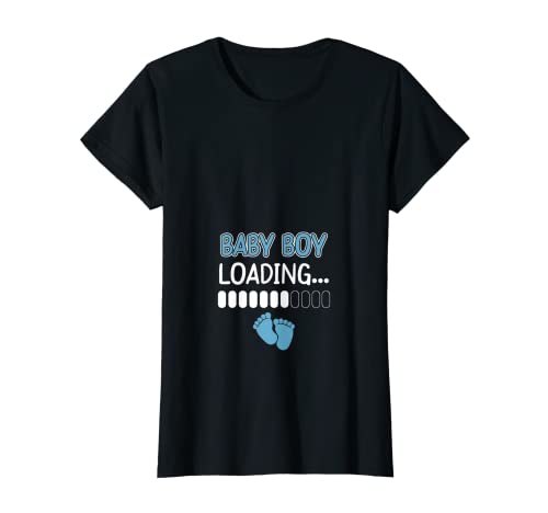 Damen Werdende Mama Schwangerschaft Baby Boy Junge Loading PC T-Shirt von Schwangerschaft Loading Baby Mama Gaming