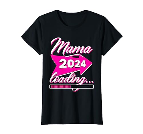 Mama 2024 Loading Schwangerschaft Verkünden Kind Baby T-Shirt von Schwangerschaft Mama Loading Baby Geschenkideen