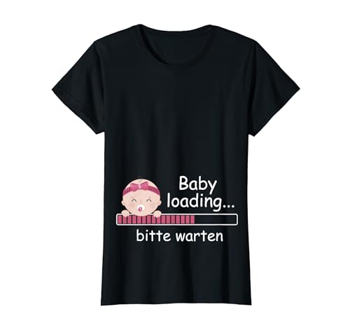 Baby loading... Schwangerschaftsankündigung Schwangerschaft T-Shirt von Nachwuchs Baby Ankündigung Geschenk Geschenkidee