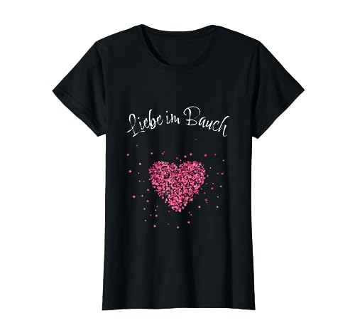 Liebe im Bauch Mama Mutter schwanger Babybauch Geschenk T-Shirt von Schwangerschaft Schwanger Mama Mutter Geschenkidee