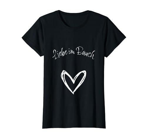 Liebe im Bauch Schwangere Mama Babyparty Nachwuchs Geschenk T-Shirt von Schwangerschaft Schwanger Mama Mutter Geschenkidee