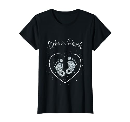 Liebe im Bauch Schwangerschaft werdende Mama Mutter Geschenk T-Shirt von Schwangerschaft Schwanger Mama Mutter Geschenkidee