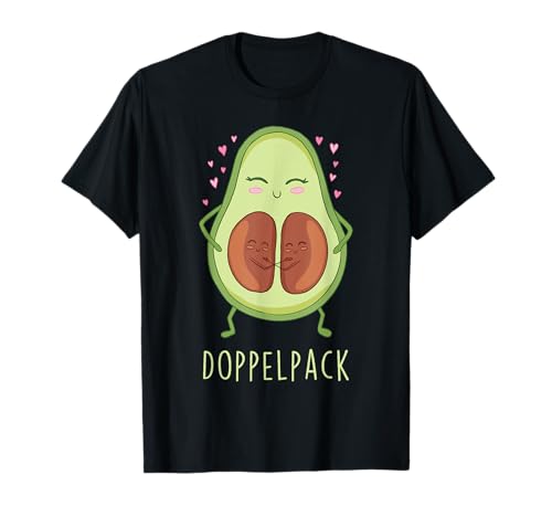 Doppelpack Zwillinge Zwillingsmama Baby Nachwuchs Damen T-Shirt von Schwangerschaft Werdende Mama Mutter